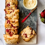 Strawberry Buttermilk Biscuits with Salted Honey Butter